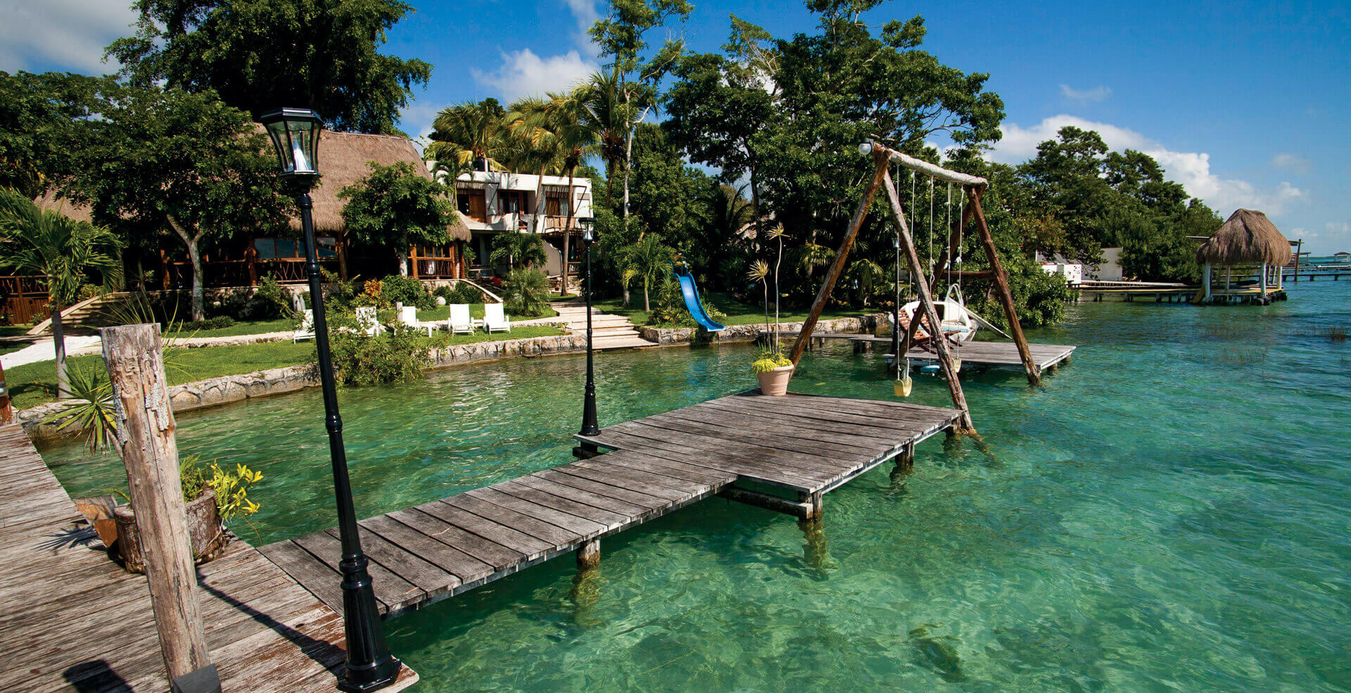 hotels in bacalar, the lagoon of 7 colors