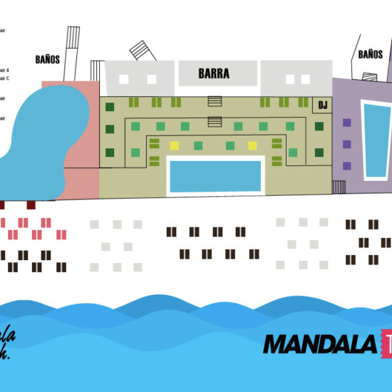 Map Mandala beach