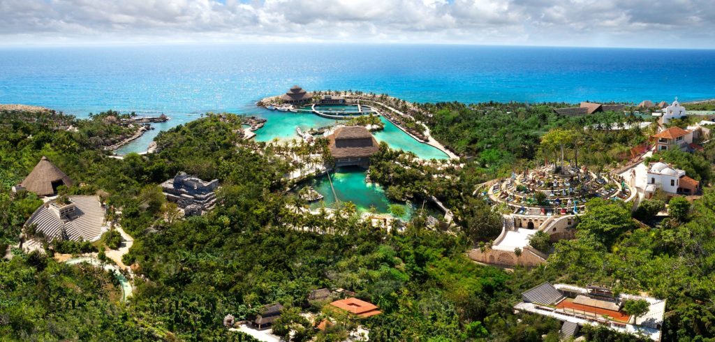 Xcaret park view aerial